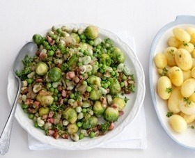 nel groentepannetje met spek