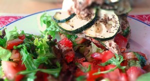 Italiaanse courgette gehaktschotel crop